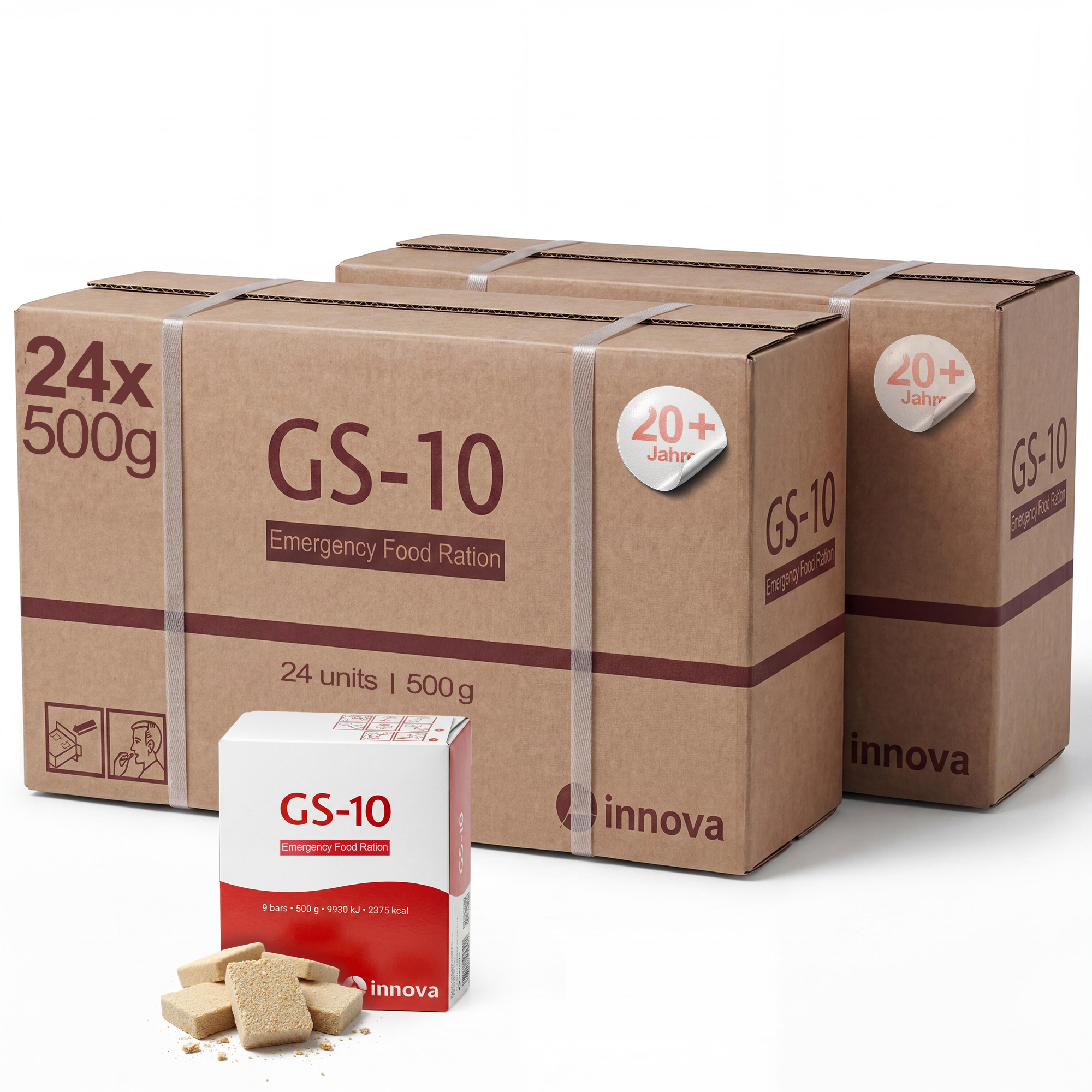 GS-10 Emergency Food | 48 x 500 Gramm Einheit Langzeitnahrung