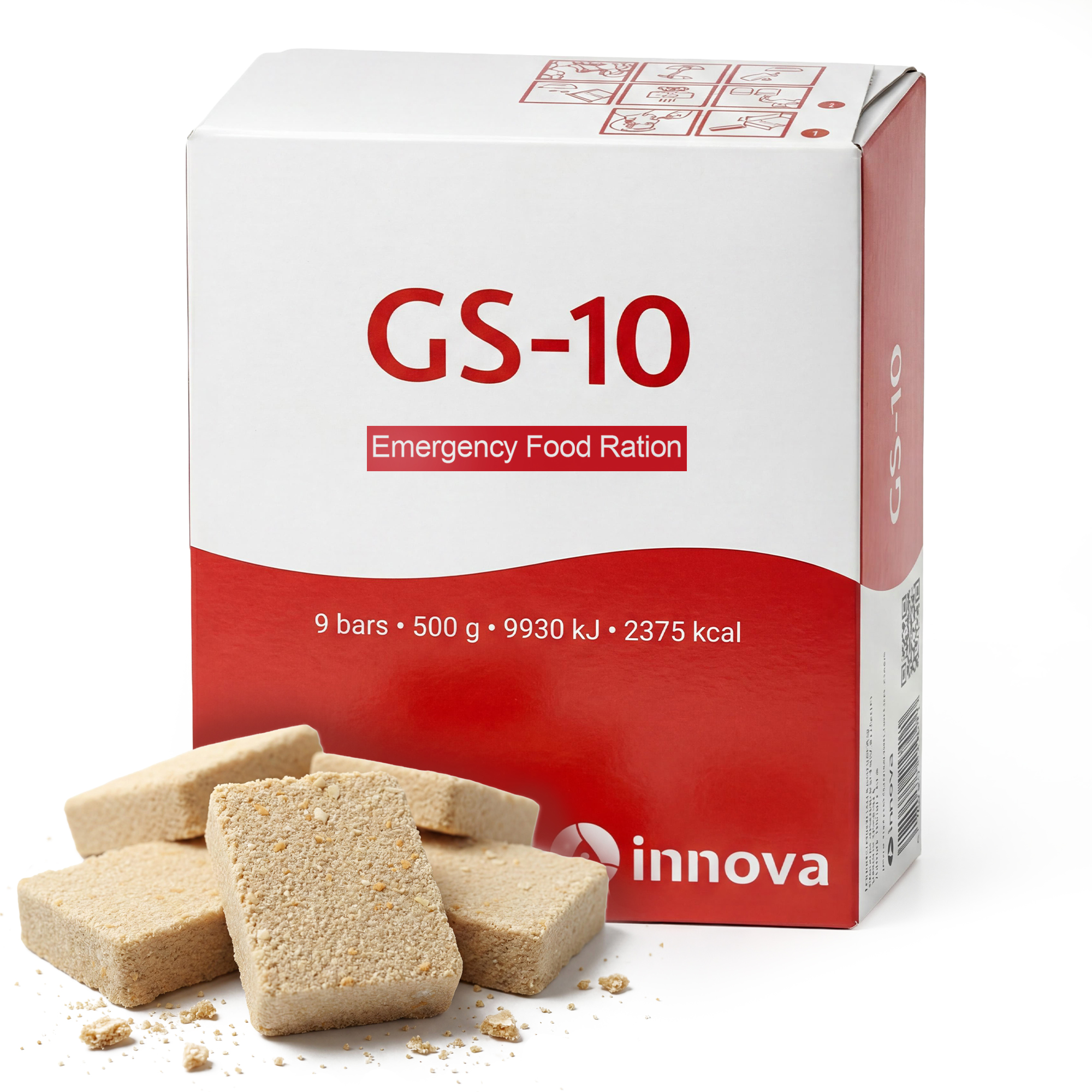 GS-10 Emergency Food | 500 Gramm Einheit Langzeitnahrung | Notvorrat