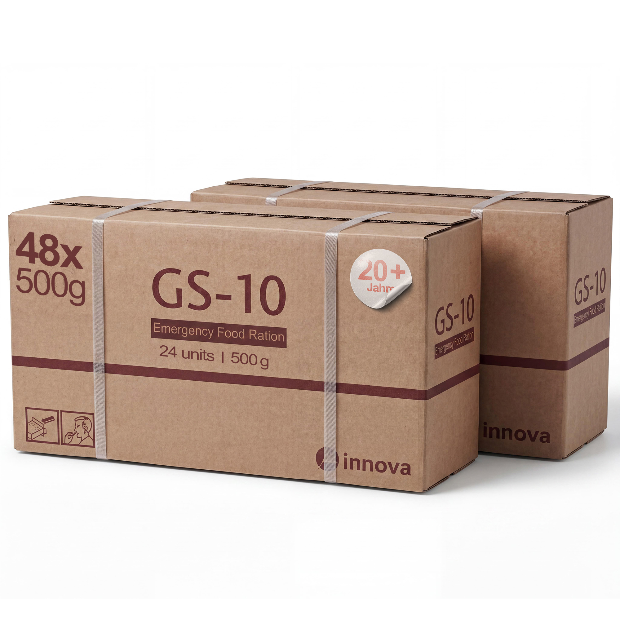 GS-10 Emergency Food | 48 x 500 Gramm Einheit Langzeitnahrung