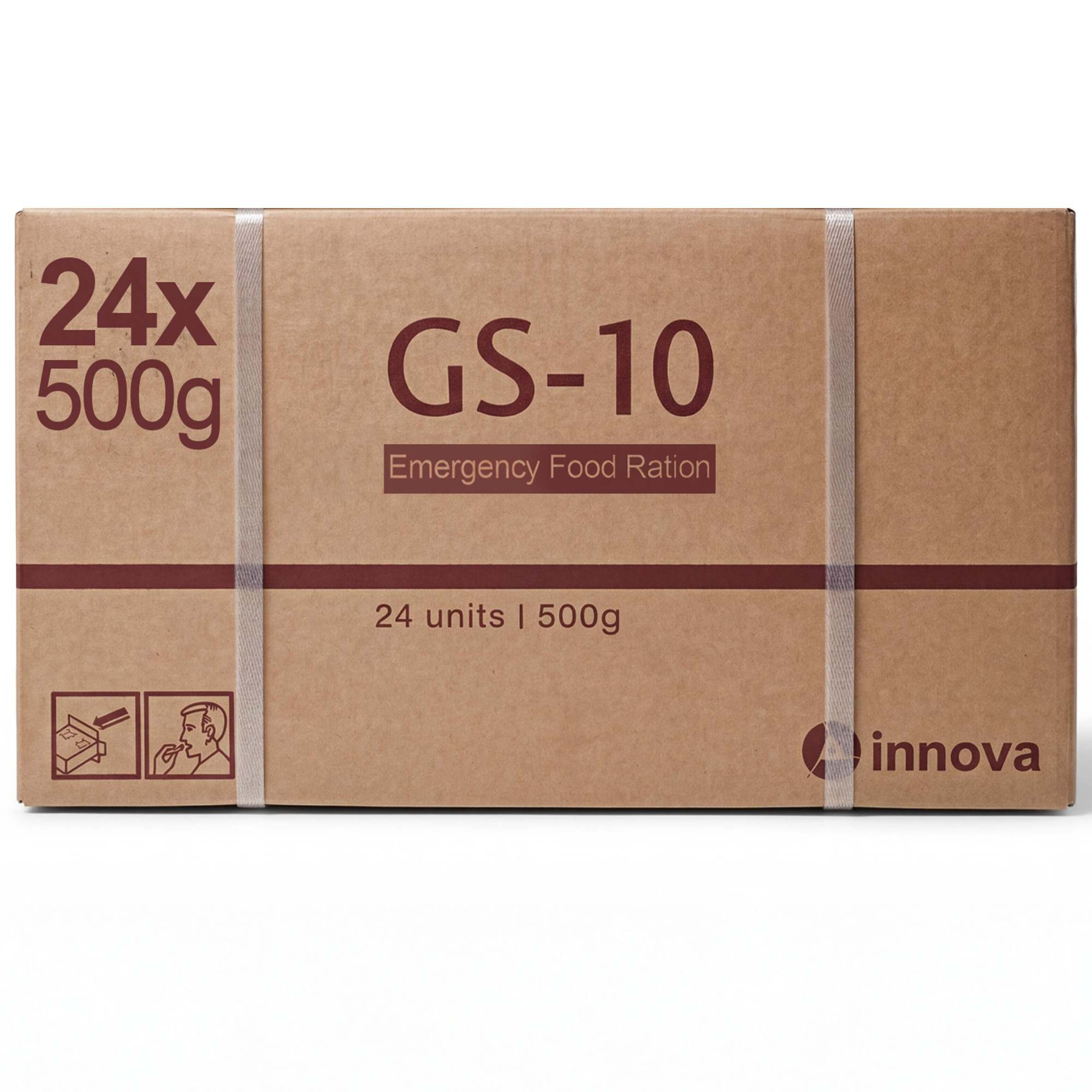 GS-10 Emergency Food | 24x500g Einheiten Langzeitnahrung | Notfallnahrung | über 20 Jahre haltbar